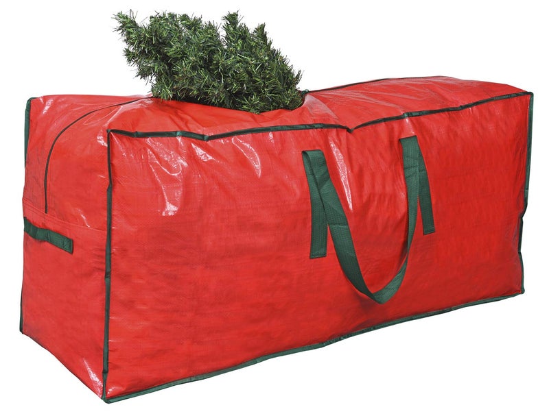 ProPik Christmas Tree Storage Bag | Fits Up to 7 ft. Tall Disassembled Tree | 45" x 15" x 20" Holiday Artificial Tree Storage Case | Perfect Xmas Storage Container with Handles and Sleek Zipper (Red) - Image 1